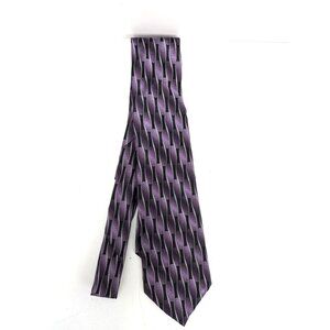 Murano Men Silk Necktie Two Tone Purple RN 58909 Standard 60 Inch